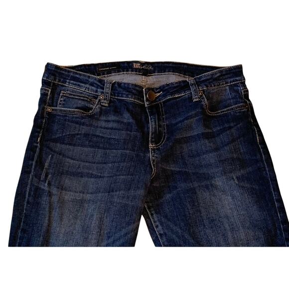 Kut from the Kloth Jean Women Sz 12 34x29 CATHERINE Boyfriend High Rise Straight - Picture 2 of 13
